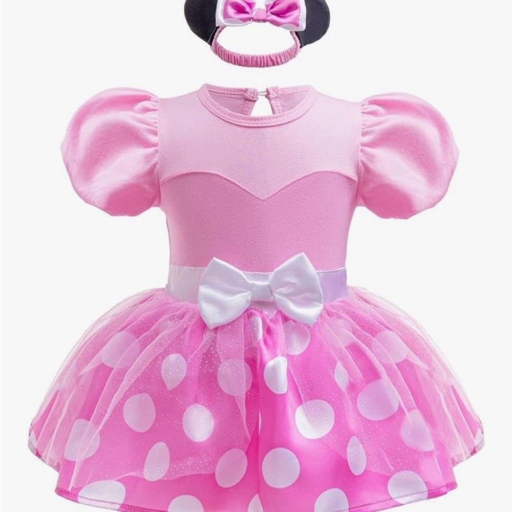 Dressy Daisy Infant Baby Girls Polka Dots Romper with Headband